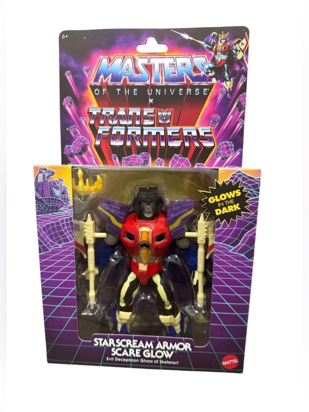 Masters Of The Universe X Transformers Starscream Armor Scare Glow Glow-In-The-D